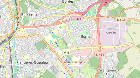 Carte de localisation de l'évènement