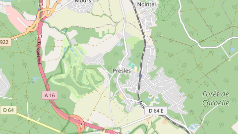 Carte de localisation de l'évènement