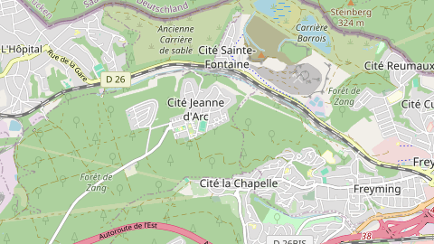 Carte de localisation de l'évènement