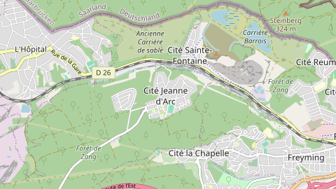 Carte de localisation de l'évènement