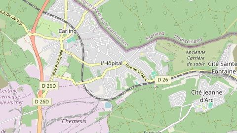 Carte de localisation de l'évènement