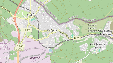 Carte de localisation de l'évènement