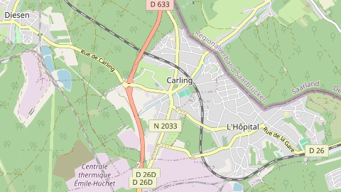 Carte de localisation de l'évènement