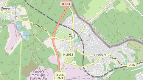 Carte de localisation de l'évènement