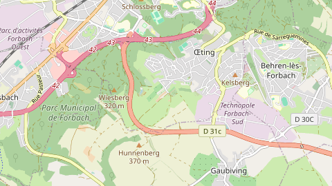 Carte de localisation de l'évènement