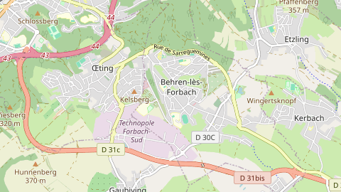 Carte de localisation de l'évènement