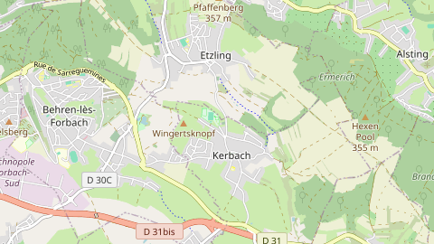 Carte de localisation de l'évènement