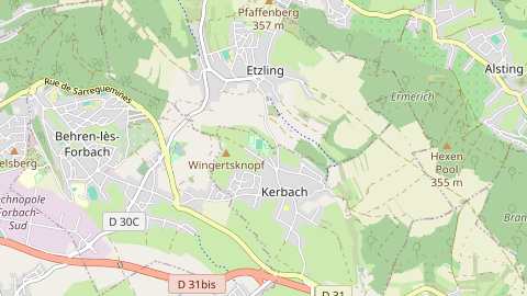 Carte de localisation de l'évènement