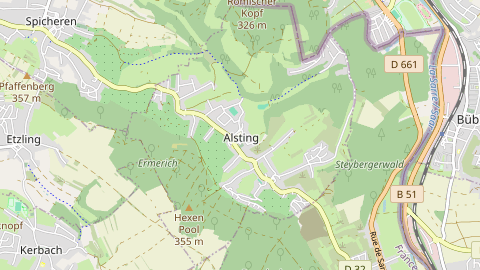 Carte de localisation de l'évènement