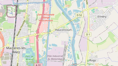 Carte de localisation de l'évènement