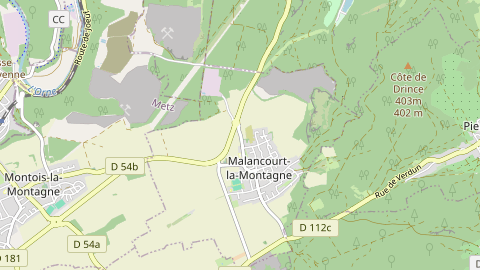 Carte de localisation de l'évènement