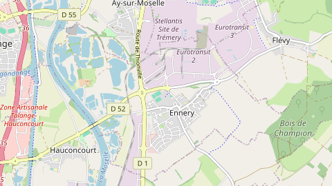 Carte de localisation de l'évènement