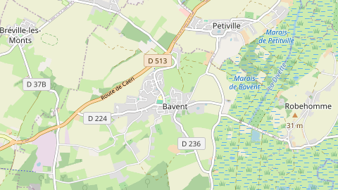 Carte de localisation de l'évènement