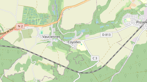 Carte de localisation de l'évènement