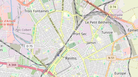 Carte de localisation de l'évènement