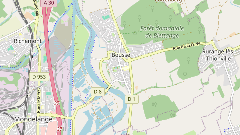 Carte de localisation de l'évènement