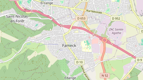 Carte de localisation de l'évènement