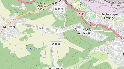 Carte de localisation de l'évènement