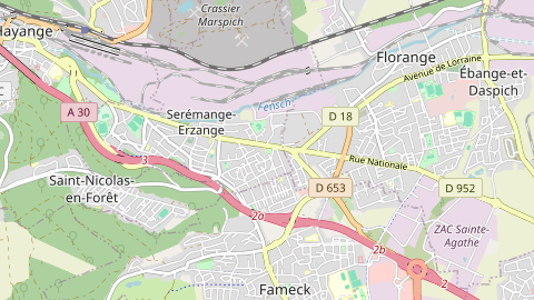 Carte de localisation de l'évènement