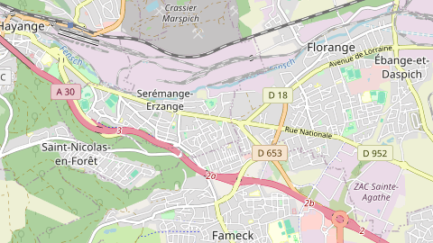 Carte de localisation de l'évènement