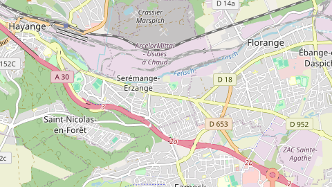Carte de localisation de l'évènement
