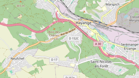 Carte de localisation de l'évènement