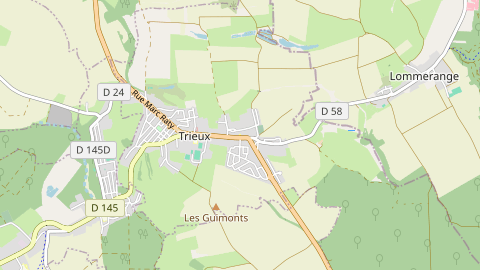 Carte de localisation de l'évènement