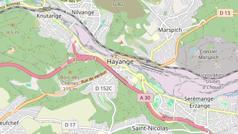 Carte de localisation de l'évènement