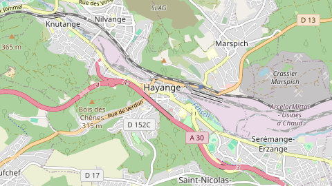 Carte de localisation de l'évènement