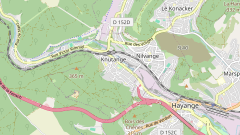 Carte de localisation de l'évènement