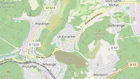 Carte de localisation de l'évènement