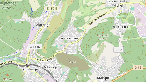 Carte de localisation de l'évènement