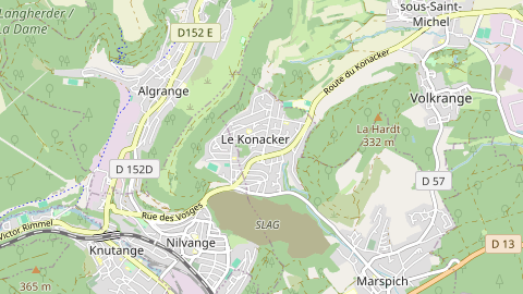 Carte de localisation de l'évènement