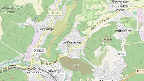 Carte de localisation de l'évènement
