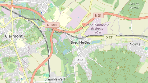 Carte de localisation de l'évènement