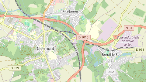 Carte de localisation de l'évènement
