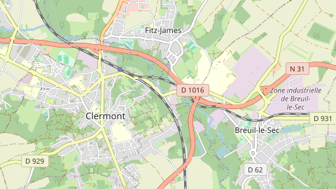 Carte de localisation de l'évènement