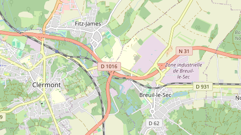 Carte de localisation de l'évènement