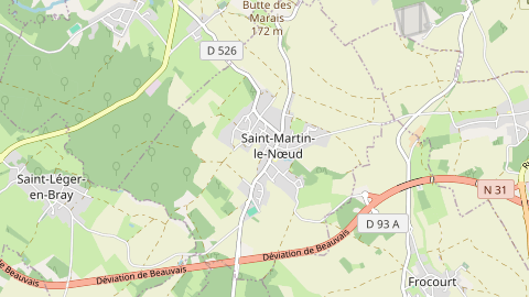 Carte de localisation de l'évènement