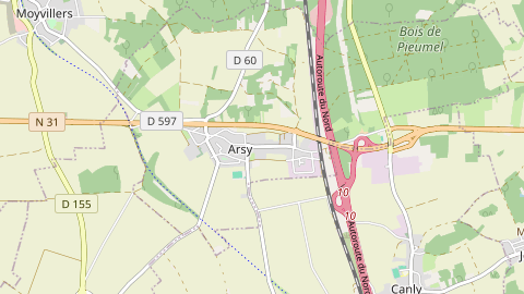 Carte de localisation de l'évènement