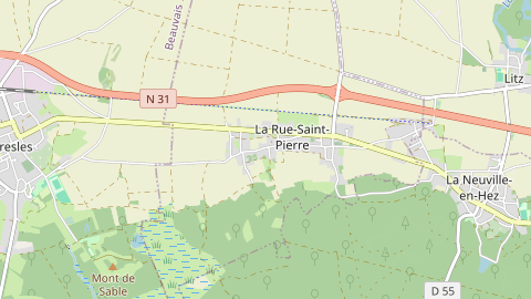 Carte de localisation de l'évènement