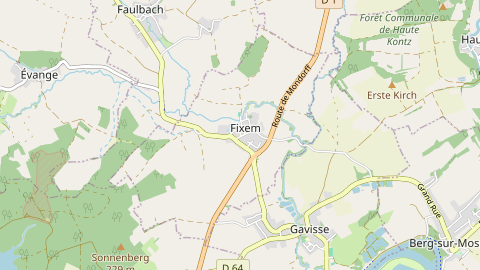 Carte de localisation de l'évènement