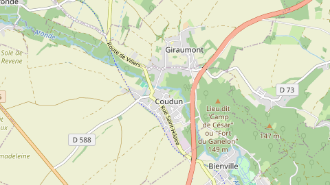 Carte de localisation de l'évènement