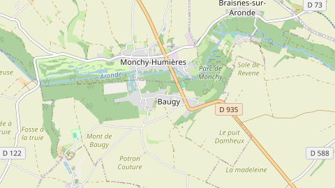Carte de localisation de l'évènement