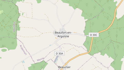 Carte de localisation de l'évènement