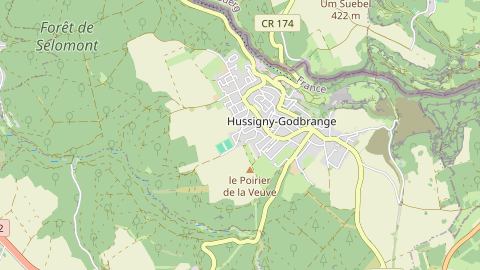 Carte de localisation de l'évènement