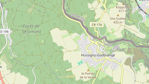 Carte de localisation de l'évènement