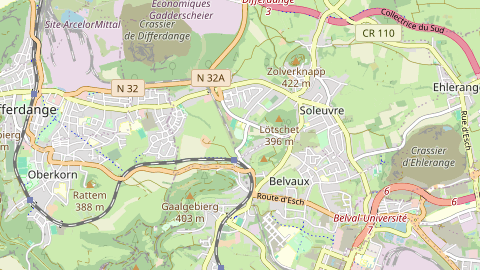 Carte de localisation de l'évènement
