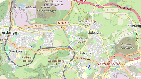 Carte de localisation de l'évènement