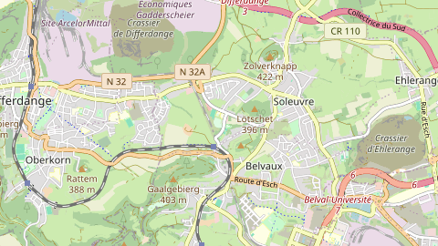 Carte de localisation de l'évènement